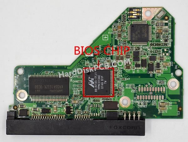 Passaggi per scambiare il chip BIOS su 2060-701444-004 scheda elettronica HDD Western Digital