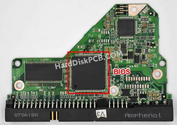 Passaggi per scambiare il chip BIOS su 2060-701494-002 scheda elettronica HDD Western Digital