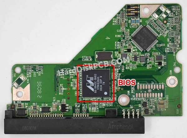 Passaggi per scambiare il chip BIOS su 2060-701537-003 scheda elettronica HDD Western Digital