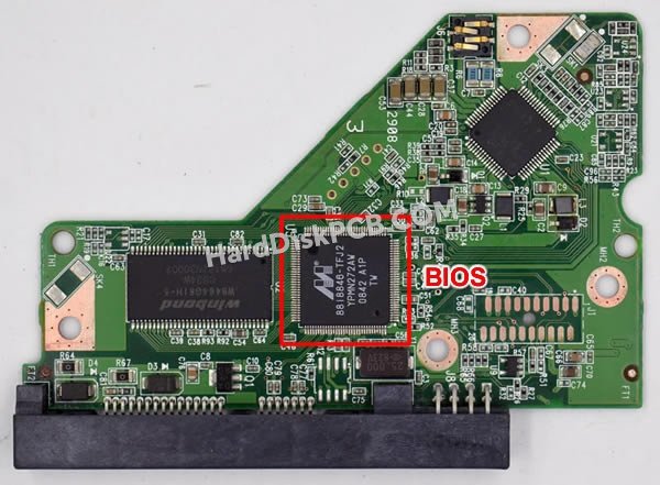 Passaggi per scambiare il chip BIOS su 2060-701590-000 scheda elettronica HDD Western Digital