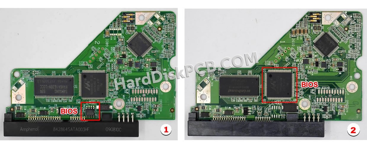 Passaggi per scambiare il chip BIOS su 2060-701590-001 scheda elettronica HDD Western Digital