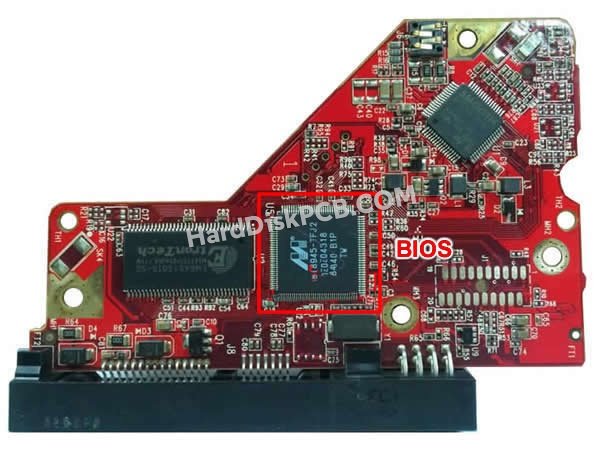 Passaggi per scambiare il chip BIOS su 2060-701607-000 scheda elettronica HDD Western Digital