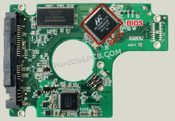 Passaggi per scambiare il chip BIOS su 2060-701609-000 scheda elettronica HDD Western Digital