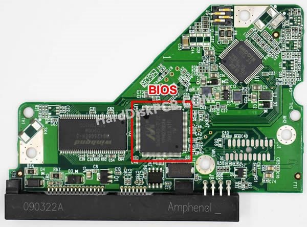 Passaggi per scambiare il chip BIOS su 2060-701622-000 scheda elettronica HDD Western Digital