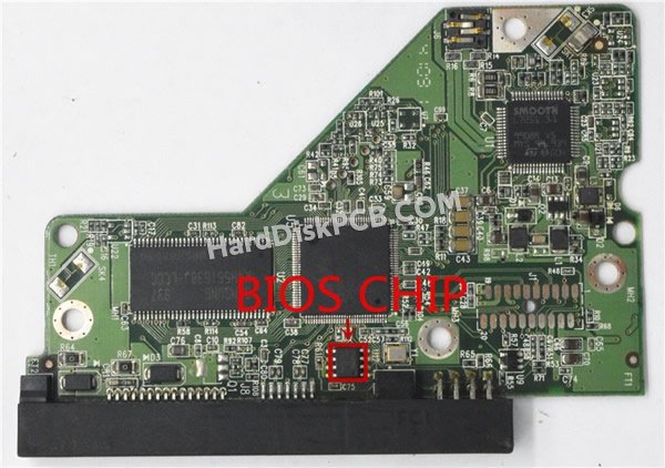Passaggi per scambiare il chip BIOS su 2060-701640-006 scheda elettronica HDD Western Digital