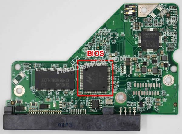 Passaggi per scambiare il chip BIOS su 2060-701640-007 scheda elettronica HDD Western Digital
