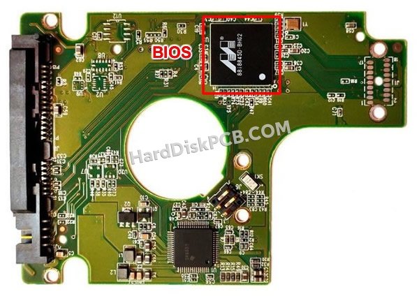 Passaggi per scambiare il chip BIOS su 2060-771574-001 scheda elettronica HDD Western Digital