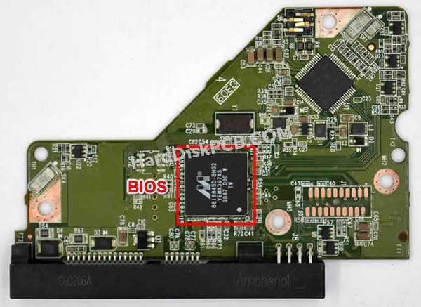 Passaggi per scambiare il chip BIOS su 2060-771577-001 scheda elettronica HDD Western Digital