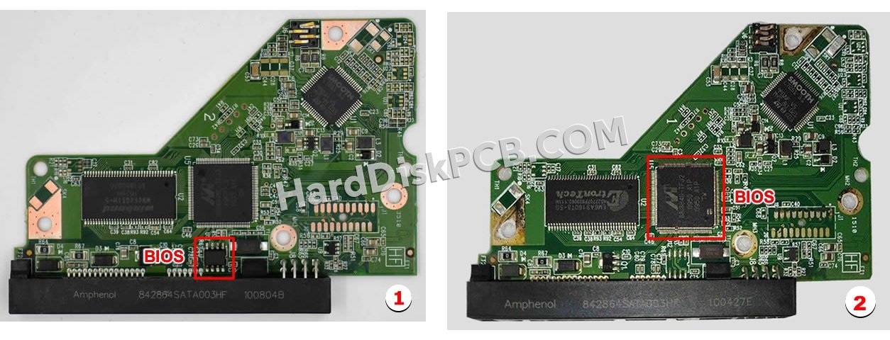 Passaggi per scambiare il chip BIOS su 2060-771590-001 scheda elettronica HDD Western Digital