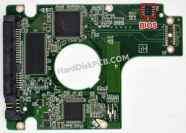 Passaggi per scambiare il chip BIOS su 2060-771629-006 scheda elettronica HDD Western Digital