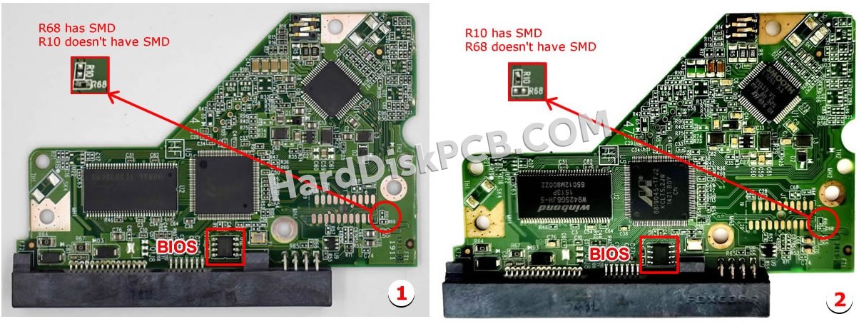 Passaggi per scambiare il chip BIOS su 2060-771640-003 scheda elettronica HDD Western Digital