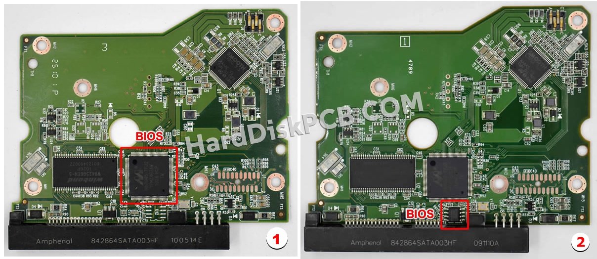 Passaggi per scambiare il chip BIOS su 2060-771642-001 scheda elettronica HDD Western Digital