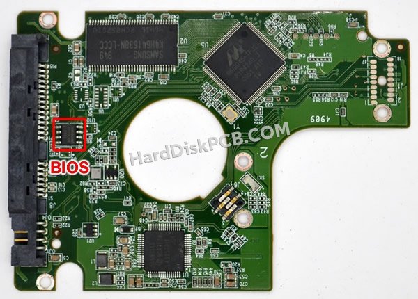 Passaggi per scambiare il chip BIOS su 2060-771672-001 scheda elettronica HDD Western Digital