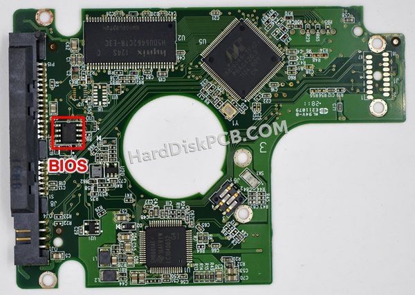 Passaggi per scambiare il chip BIOS su 2060-771672-004 scheda elettronica HDD Western Digital