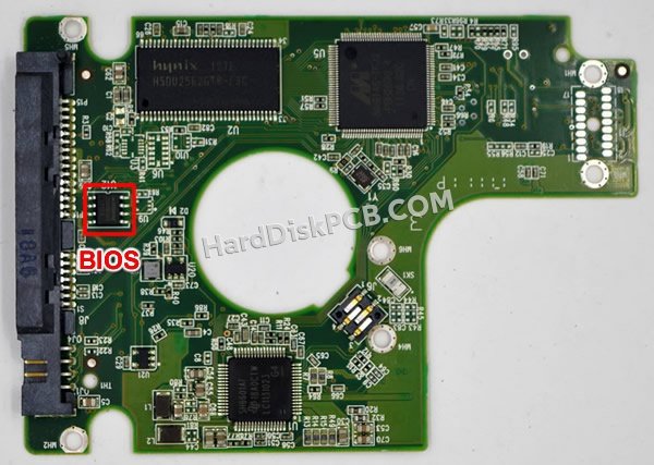 Passaggi per scambiare il chip BIOS su 2060-771692-002 scheda elettronica HDD Western Digital
