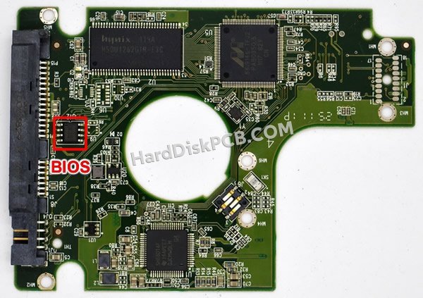 Passaggi per scambiare il chip BIOS su 2060-771692-005 scheda elettronica HDD Western Digital