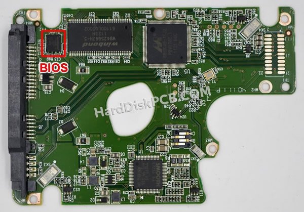 Passaggi per scambiare il chip BIOS su 2060-771696-004 scheda elettronica HDD Western Digital