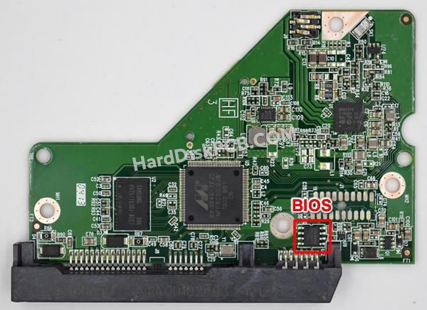 Passaggi per scambiare il chip BIOS su 2060-771824-003 scheda elettronica HDD Western Digital