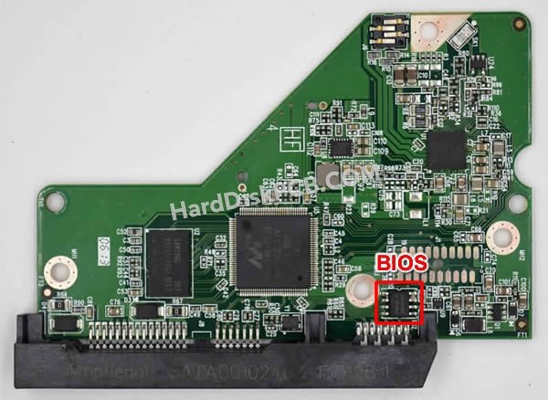 Passaggi per scambiare il chip BIOS su 2060-771824-008 scheda elettronica HDD Western Digital