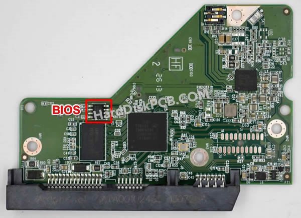 Passaggi per scambiare il chip BIOS su 2060-771829-002 scheda elettronica HDD Western Digital