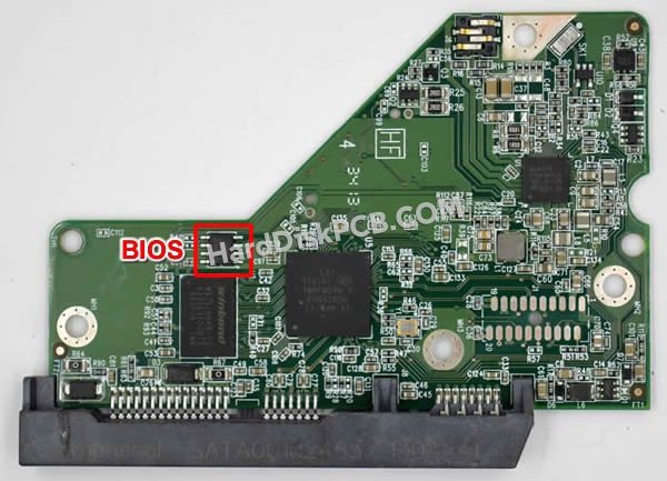 Passaggi per scambiare il chip BIOS su 2060-771829-003 scheda elettronica HDD Western Digital