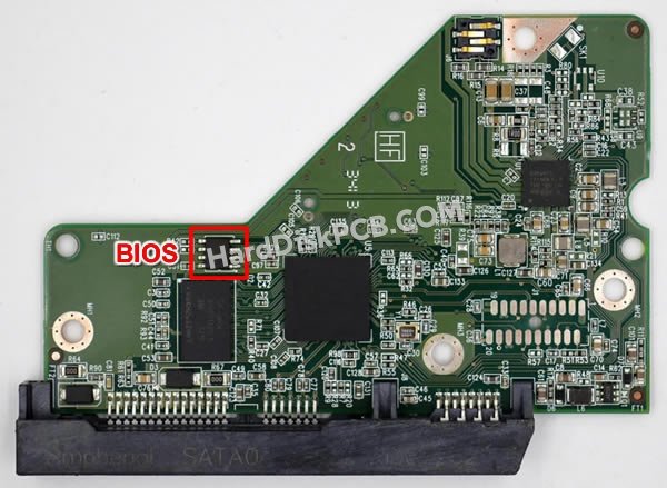 Passaggi per scambiare il chip BIOS su 2060-771829-004 scheda elettronica HDD Western Digital
