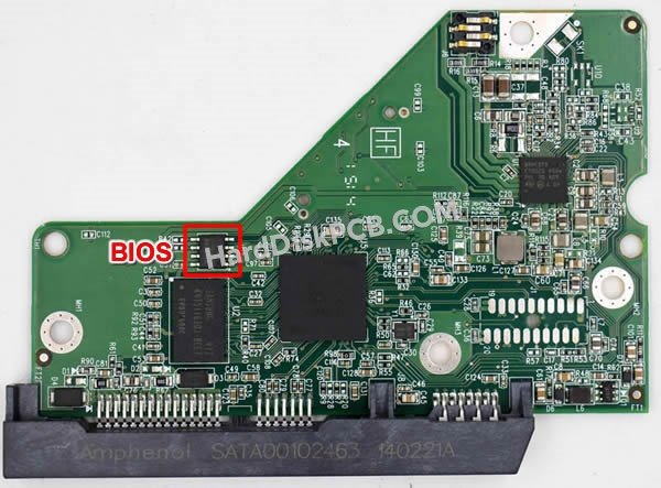 Passaggi per scambiare il chip BIOS su 2060-771829-005 scheda elettronica HDD Western Digital