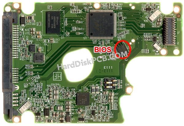 Passaggi per scambiare il chip BIOS su 2060-771831-001 scheda elettronica HDD Western Digital