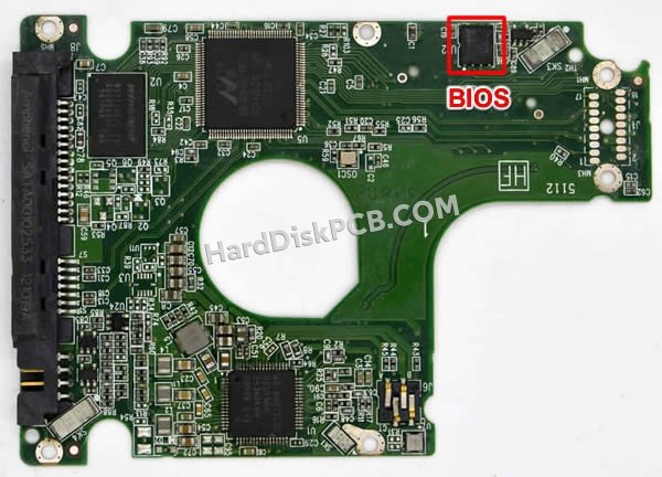 Passaggi per scambiare il chip BIOS su 2060-771852-004 scheda elettronica HDD Western Digital
