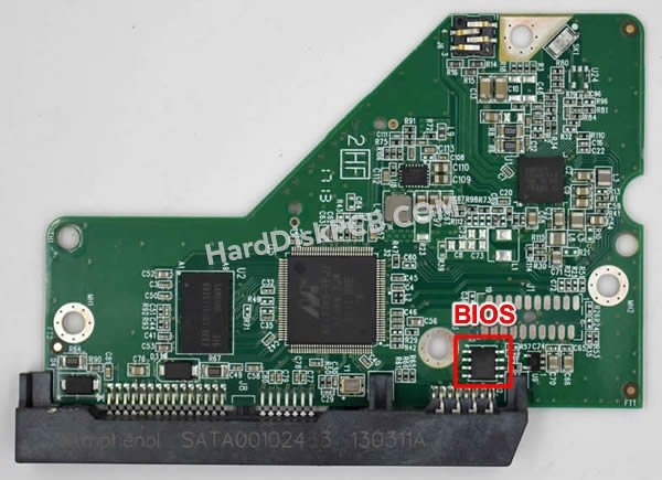 Passaggi per scambiare il chip BIOS su 2060-771853-000 scheda elettronica HDD Western Digital