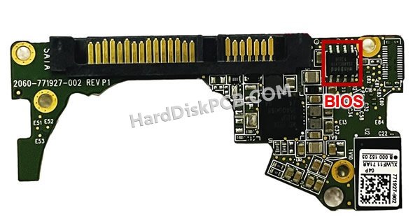 Passaggi per scambiare il chip BIOS su 2060-771927-002 scheda elettronica HDD Western Digital