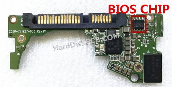 Passaggi per scambiare il chip BIOS su 2060-771927-003 scheda elettronica HDD Western Digital