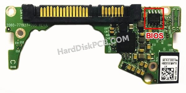 Passaggi per scambiare il chip BIOS su 2060-771927-005 scheda elettronica HDD Western Digital