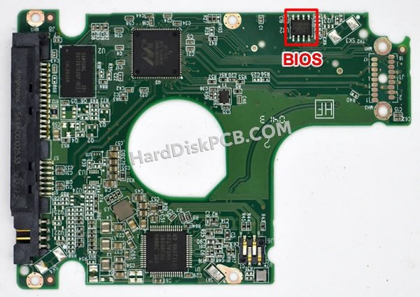 Passaggi per scambiare il chip BIOS su 2060-771931-000 scheda elettronica HDD Western Digital