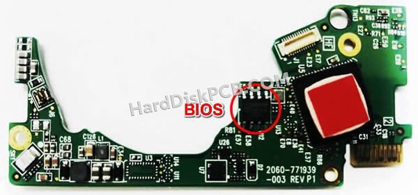Passaggi per scambiare il chip BIOS su 2060-771939-003 scheda elettronica HDD Western Digital