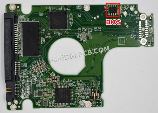 Passaggi per scambiare il chip BIOS su 2060-771959-000 scheda elettronica HDD Western Digital