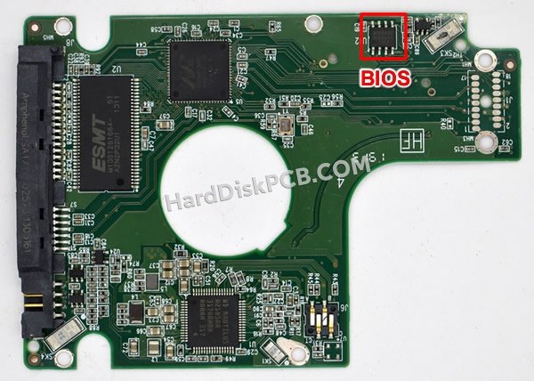 Passaggi per scambiare il chip BIOS su 2060-771960-000 scheda elettronica HDD Western Digital