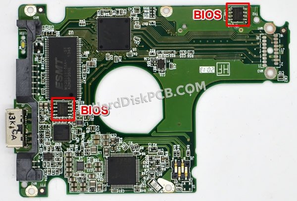 Passaggi per scambiare il chip BIOS su 2060-771962-000 scheda elettronica HDD Western Digital