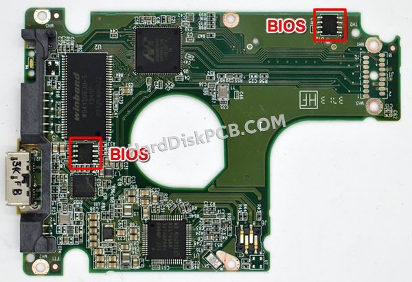 Passaggi per scambiare il chip BIOS su 2060-771962-002 scheda elettronica HDD Western Digital