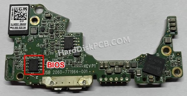 Passaggi per scambiare il chip BIOS su 2060-771964-001 scheda elettronica HDD Western Digital