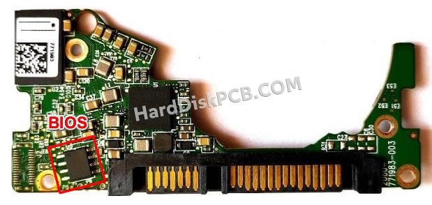 Passaggi per scambiare il chip BIOS su 2060-771983-003 scheda elettronica HDD Western Digital