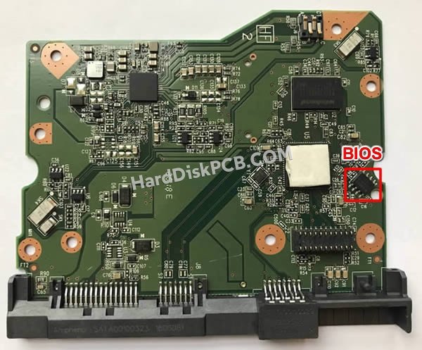 Passaggi per scambiare il chip BIOS su 2060-800001-005 scheda elettronica HDD Western Digital