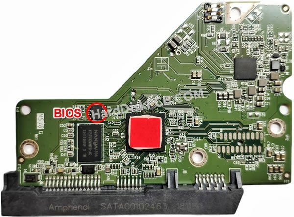 Passaggi per scambiare il chip BIOS su 2060-800006-001 scheda elettronica HDD Western Digital