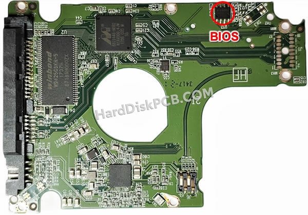 Passaggi per scambiare il chip BIOS su 2060-800018-001 scheda elettronica HDD Western Digital