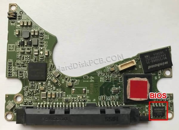 Passaggi per scambiare il chip BIOS su 2060-800022-000 scheda elettronica HDD Western Digital