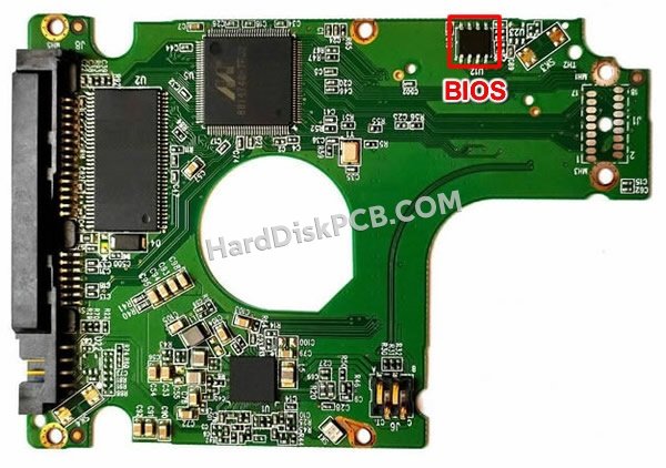 Passaggi per scambiare il chip BIOS su 2060-800025-001 scheda elettronica HDD Western Digital