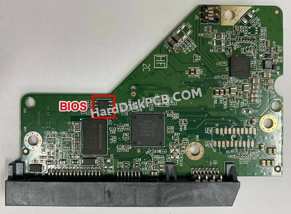 Passaggi per scambiare il chip BIOS su 2060-800039-001 scheda elettronica HDD Western Digital