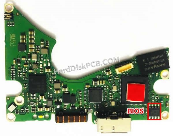 Passaggi per scambiare il chip BIOS su 2060-800041-003 scheda elettronica HDD Western Digital