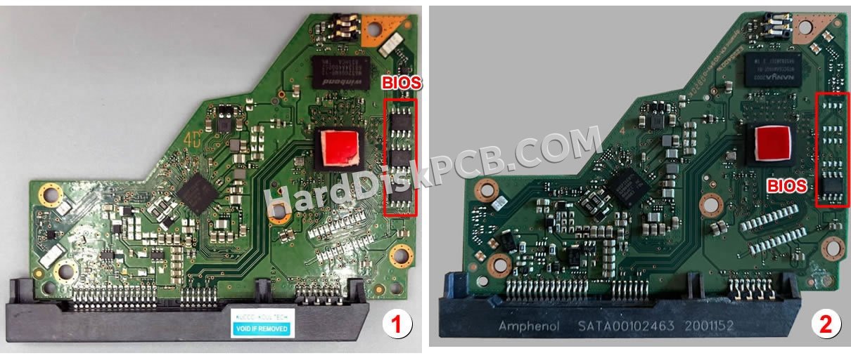 Passaggi per scambiare il chip BIOS su 2060-810011-001 scheda elettronica HDD Western Digital