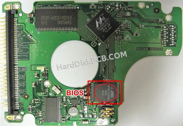 Passaggi per scambiare il chip BIOS su BF41-00075A scheda elettronica HDD Samsung